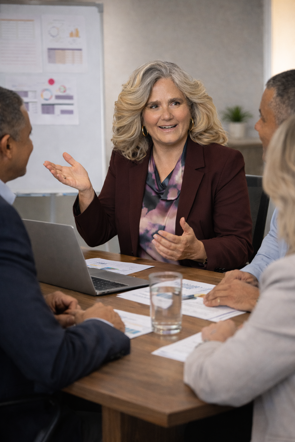 Strategic business meeting